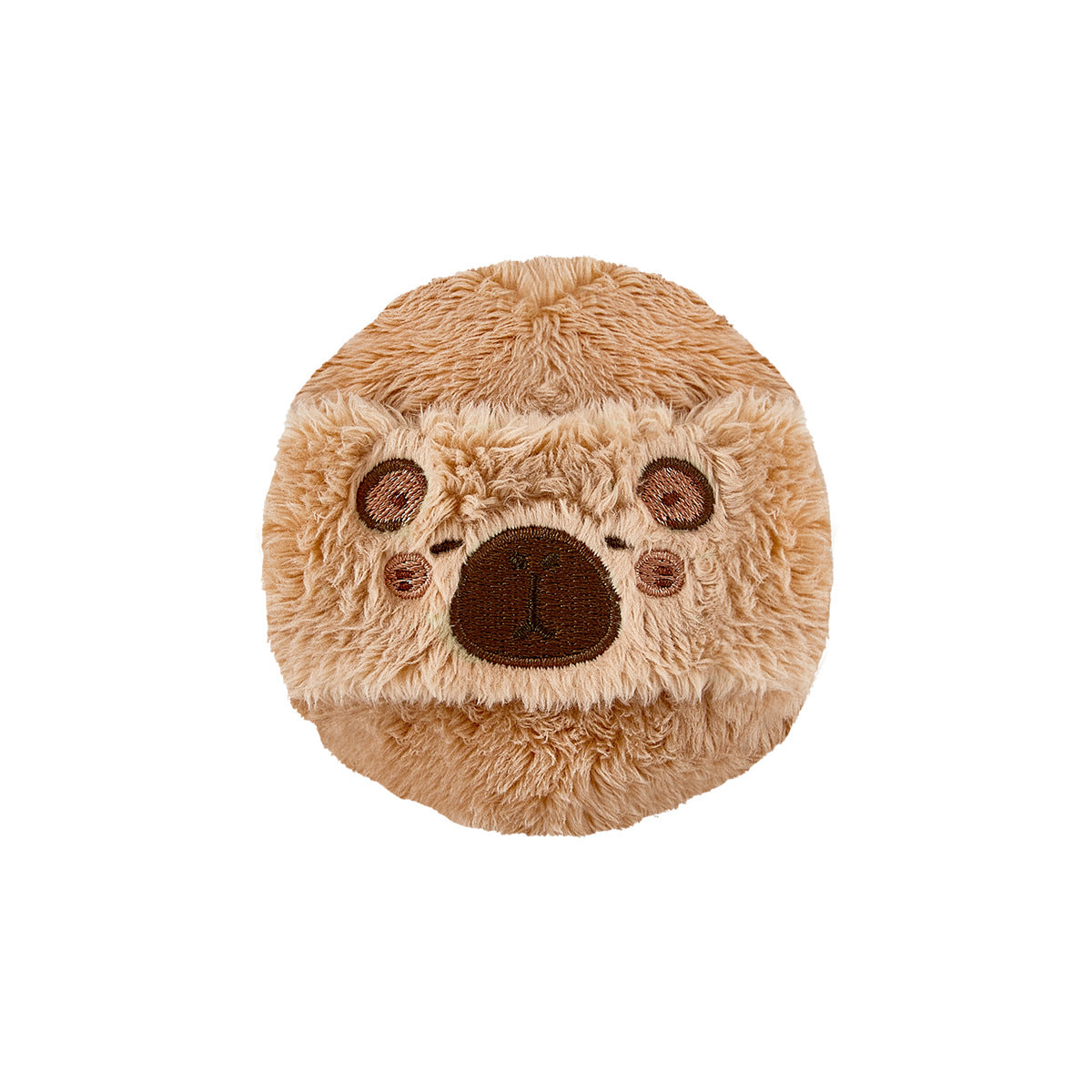 Cute soft plush powder puff with soft flocking for setting powder