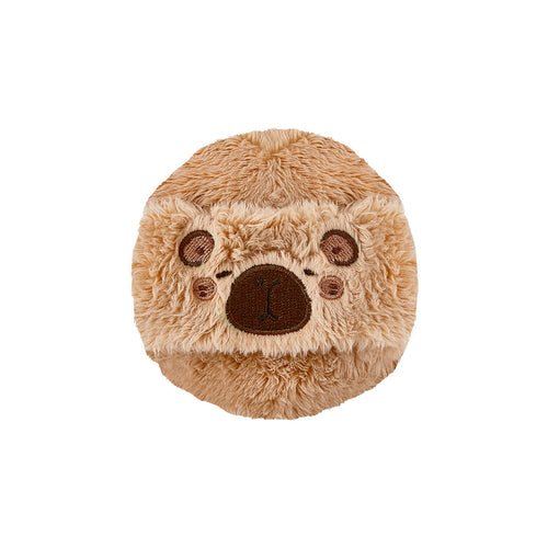 Cute soft plush powder puff with soft flocking for setting powder