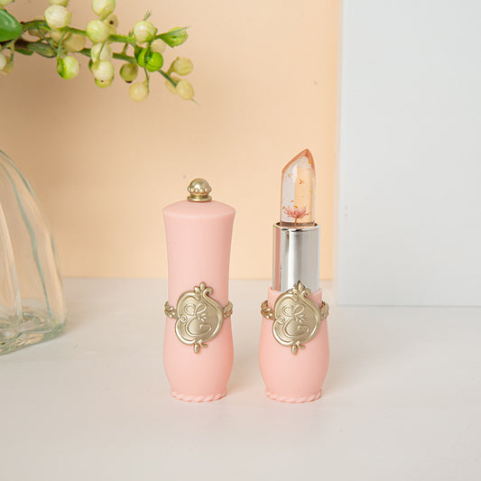 Non-stick non-fading dried flower moisturizing color-changing lip balm