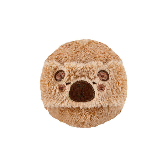 Cute soft plush powder puff with soft flocking for setting powder